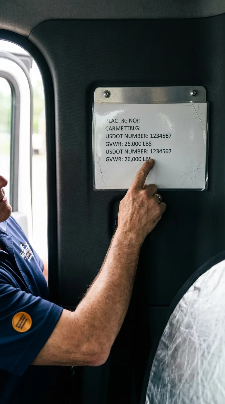 USDOT licensing placard verification in Phenix City